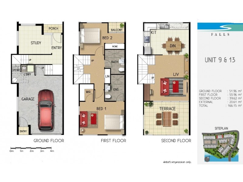 Unit 13 / 138 Springfield Lakes Boulevade, Promenade Falls, Springfield Lakes QLD 4300 Floorplan
