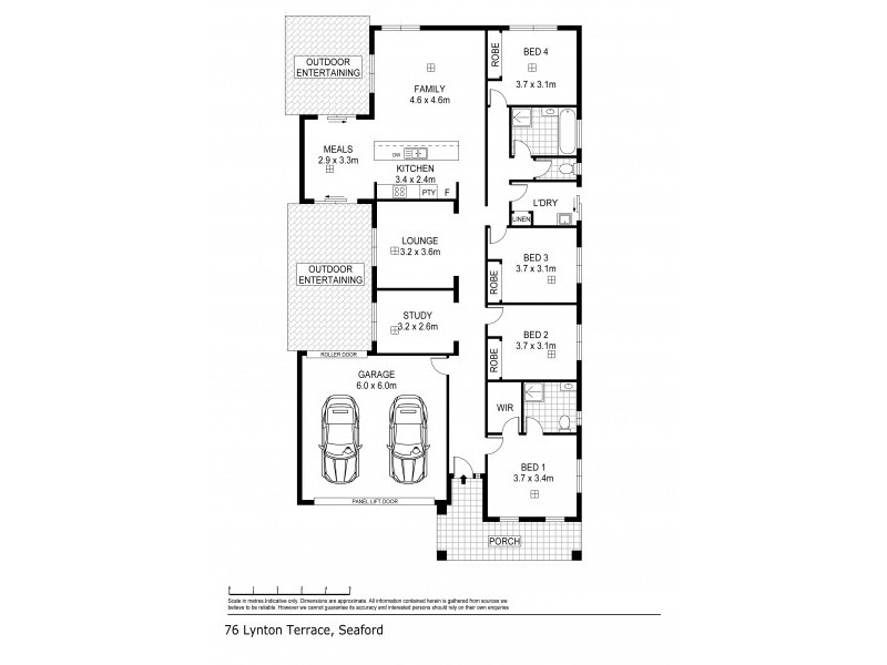 76 Lynton Terrace, Seaford SA 5169 Floorplan
