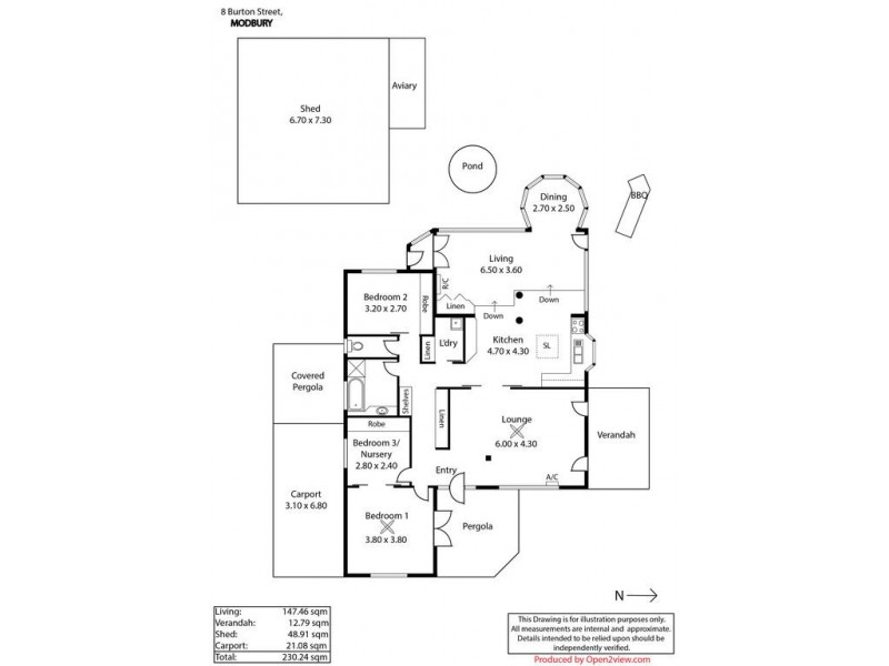 8 Burton Street, Modbury SA 5092 Floorplan