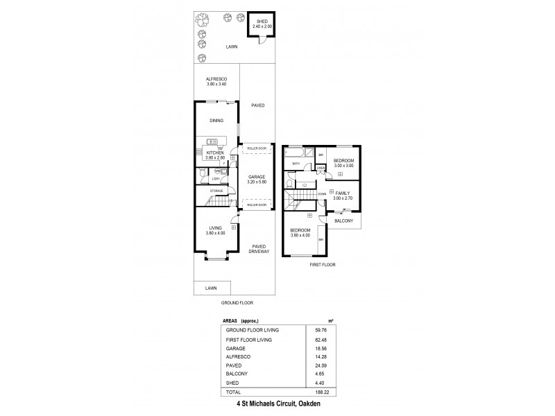 4 St. Michaels Circuit, Oakden SA 5086 Floorplan