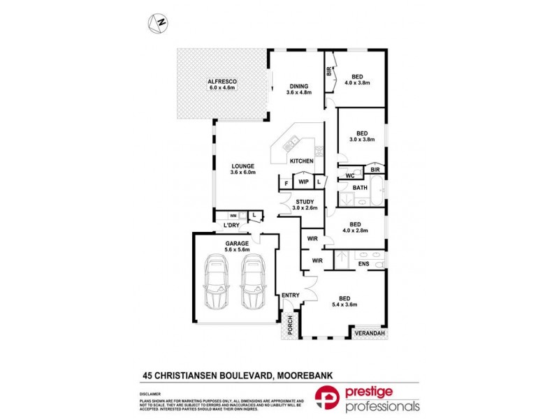 45 Christiansen Boulevard, Moorebank NSW 2170 Floorplan