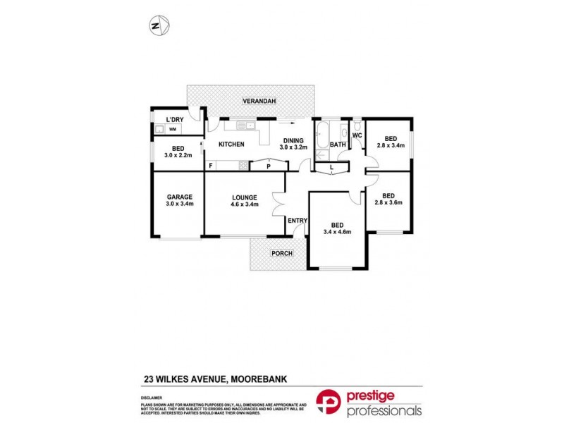 23 Wilkes Avenue, Moorebank NSW 2170 Floorplan