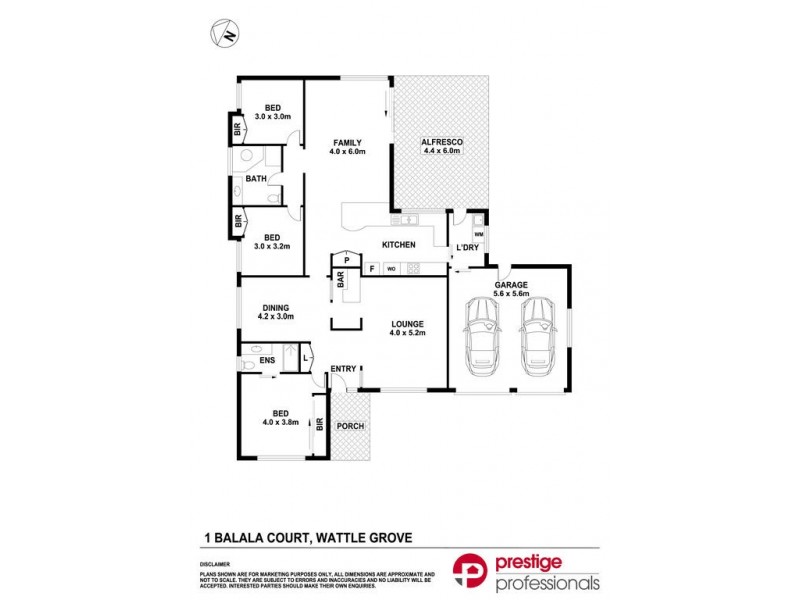1 Balala Court, Wattle Grove NSW 2173 Floorplan