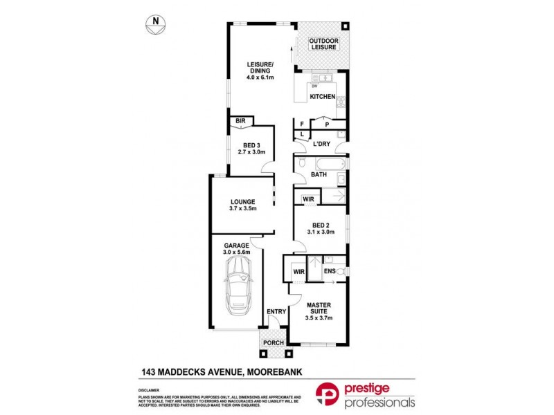 143 Maddecks Avenue, Moorebank NSW 2170 Floorplan