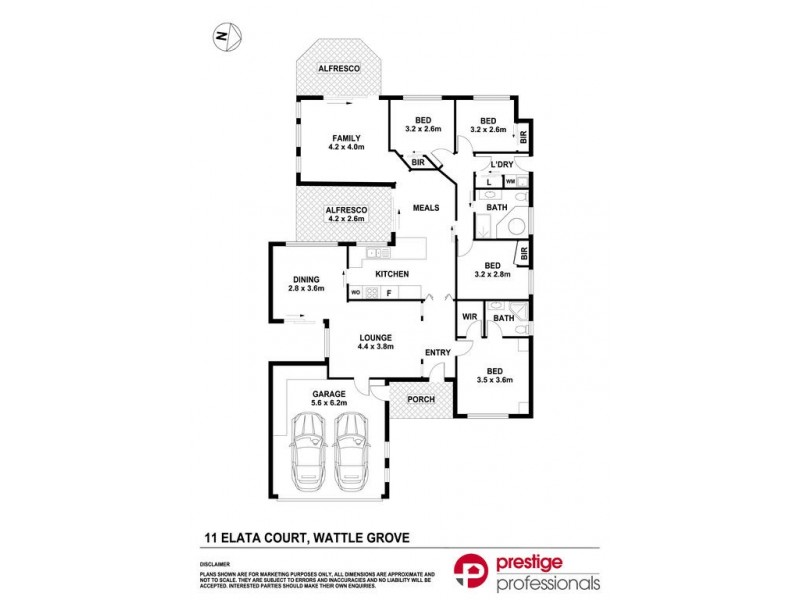 11 Elata Court, Wattle Grove NSW 2173 Floorplan