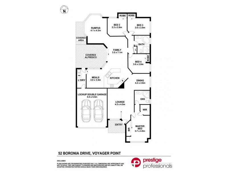 52 Boronia Drive, Voyager Point NSW 2172 Floorplan