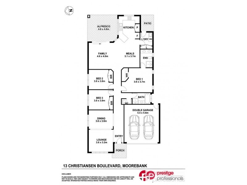 13 Christiansen Boulevard, Moorebank NSW 2170 Floorplan