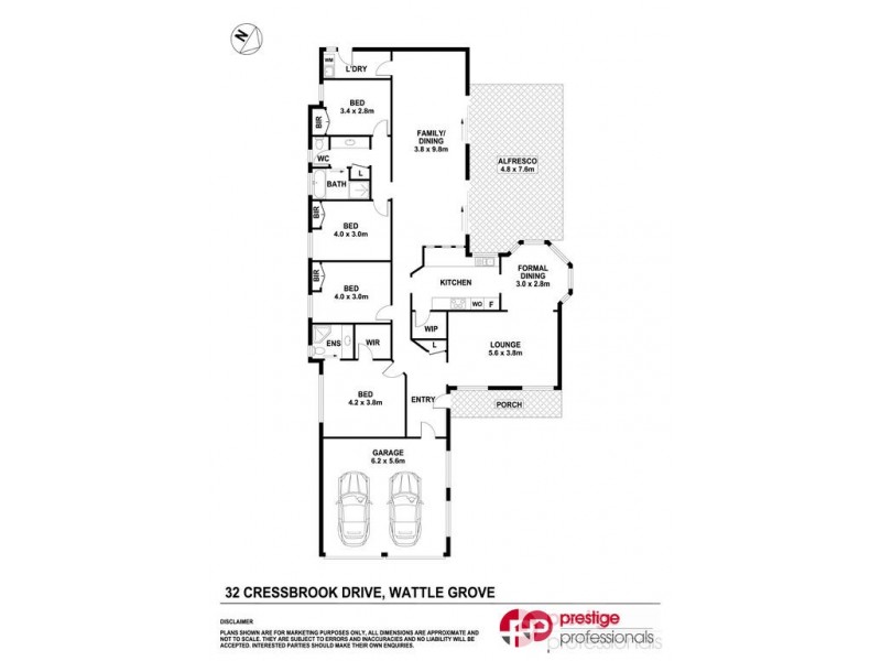 32 Cressbrook Drive, Wattle Grove NSW 2173 Floorplan
