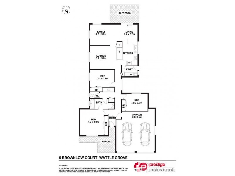 9 Brownlow Court, Wattle Grove NSW 2173 Floorplan