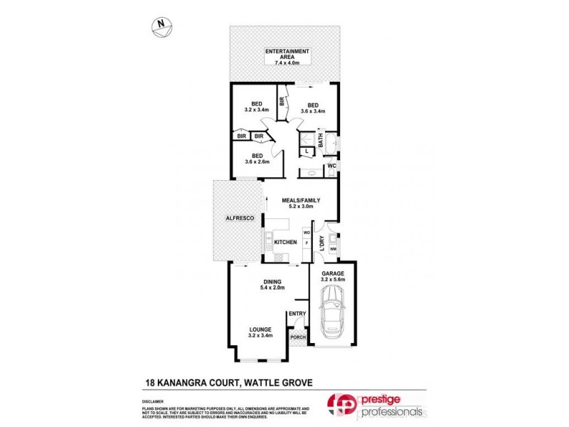 18 Kanangra Court, Wattle Grove NSW 2173 Floorplan