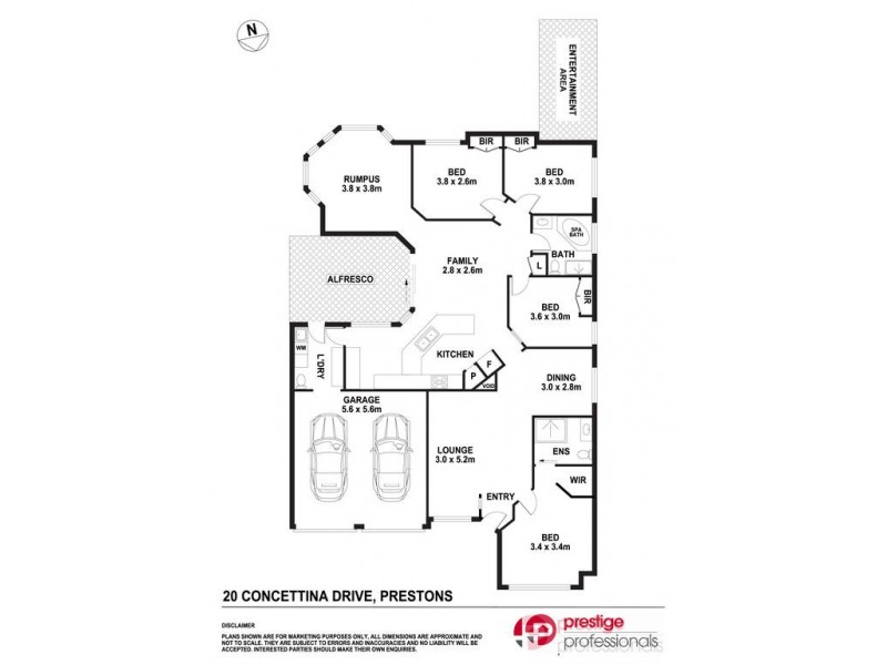 20 Concettina Drive, Prestons NSW 2170 Floorplan