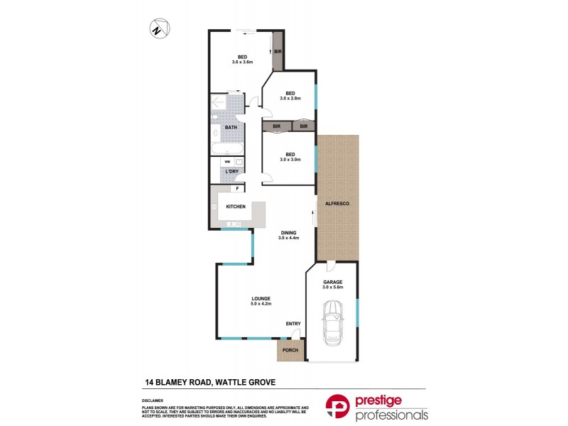 14 Blamey Road, Wattle Grove NSW 2173 Floorplan