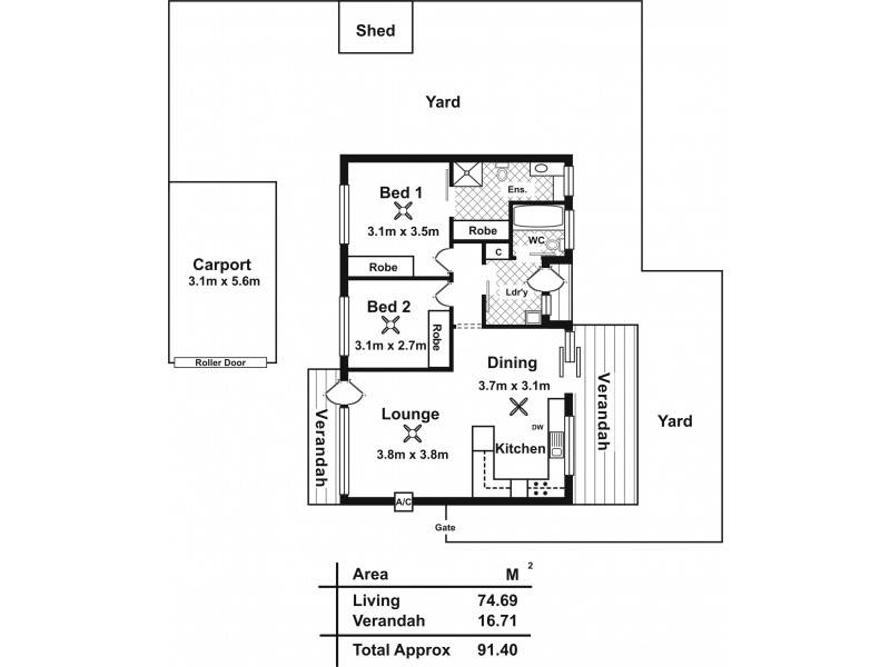 3/439 Commercial Road, Moana SA 5169 Floorplan