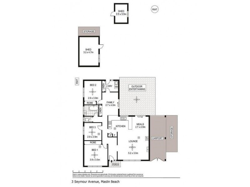 3 Seymour Avenue, Maslin Beach SA 5170 Floorplan