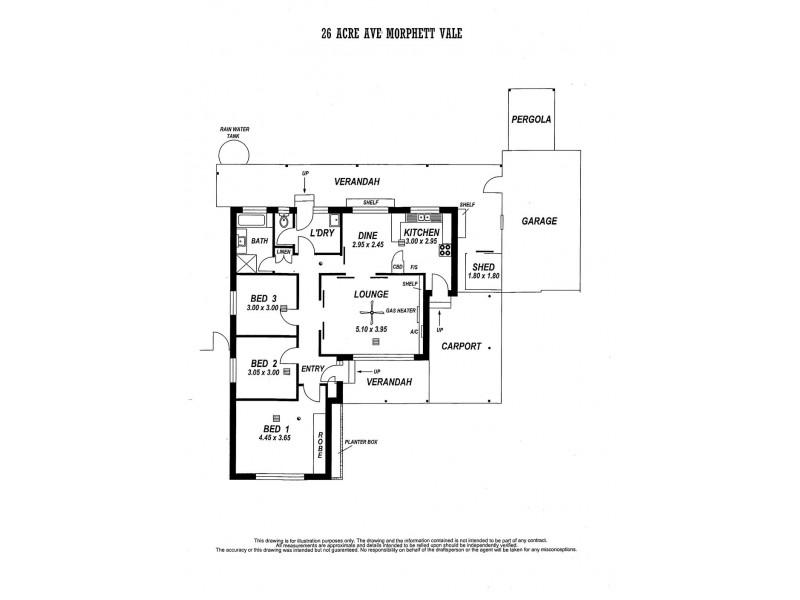 26 Acre Avenue, Morphett Vale SA 5162 Floorplan