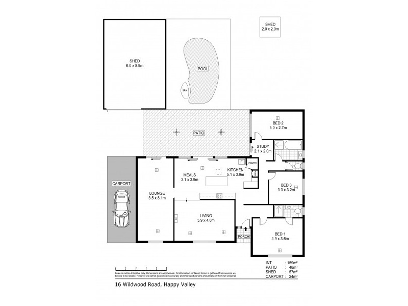 16 Wildwood Road, Happy Valley SA 5159 Floorplan