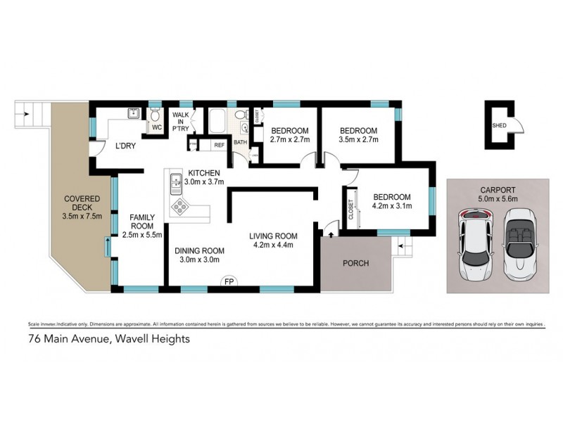 76 Main Avenue, Wavell Heights QLD 4012 Floorplan