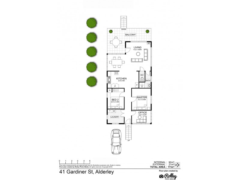 41 Gardiner Street, Alderley QLD 4051 Floorplan