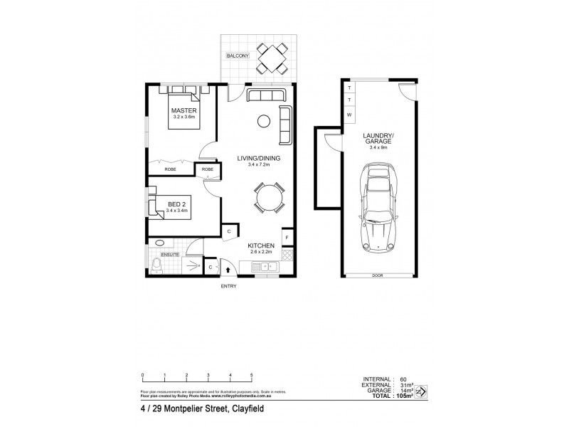 4/29 Montpelier Street, Clayfield QLD 4011 Floorplan