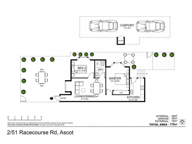 2/51 Racecourse Road, Hamilton QLD 4007 Floorplan