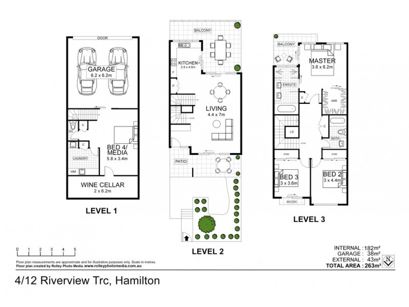 4/12 Riverview Terrace, Hamilton QLD 4007 Floorplan