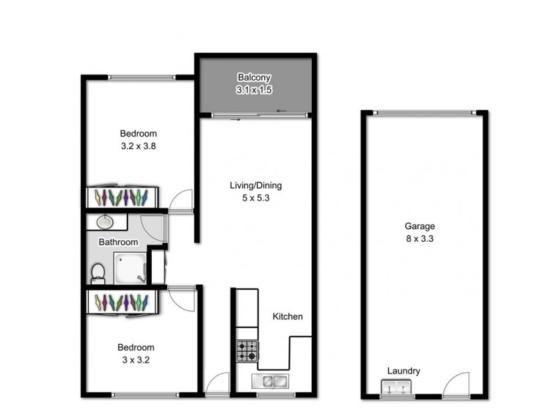 2/104 Ryans Road, Nundah QLD 4012 Floorplan