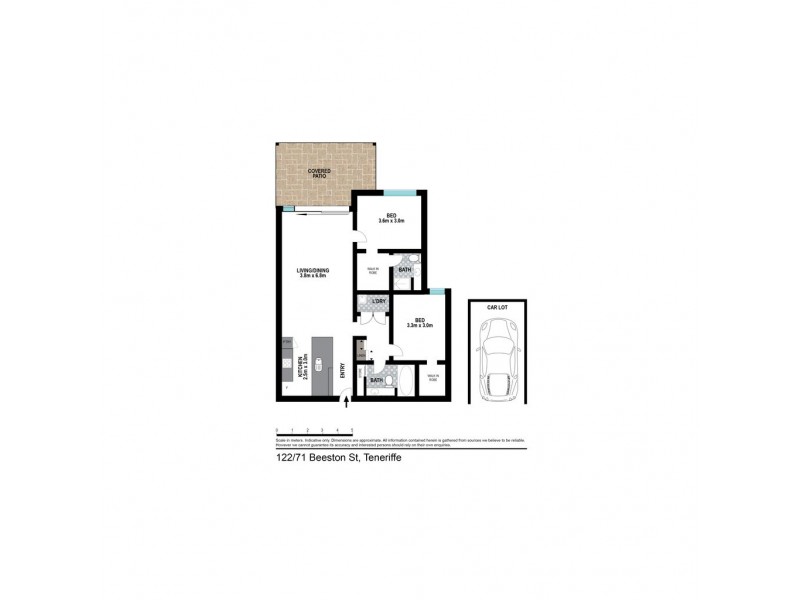 122/71 Beeston Street, Teneriffe QLD 4005 Floorplan