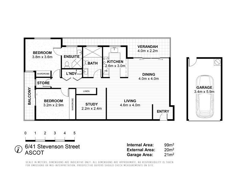 6/41 Stevenson Street, Ascot QLD 4007 Floorplan