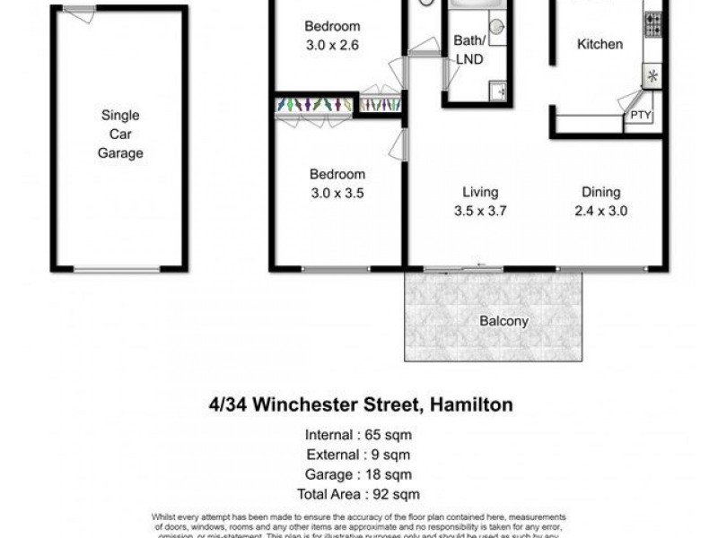 4/34 Winchester Street, Hamilton QLD 4007 Floorplan
