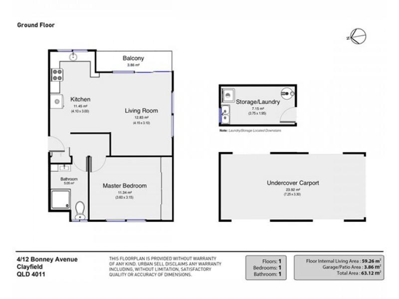 4/12 Bonney Avenue, Clayfield QLD 4011 Floorplan
