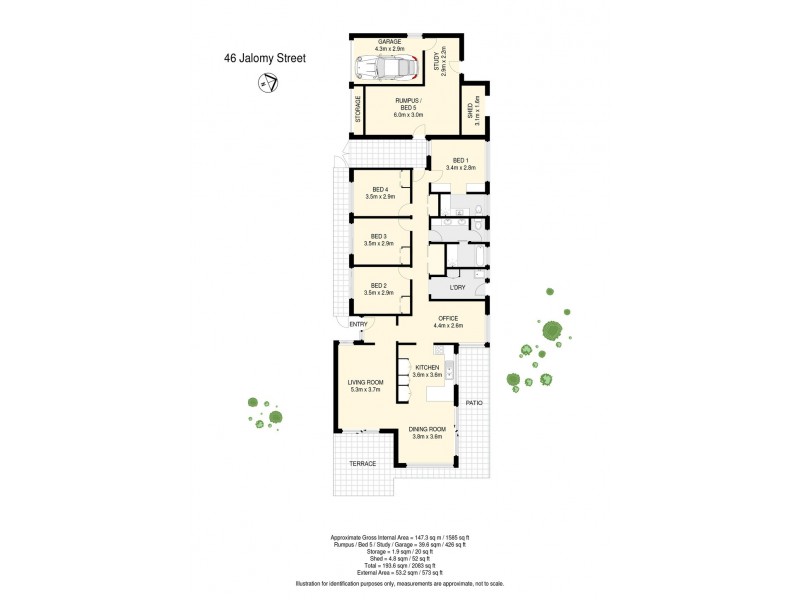 46 Jalomy Street, Boondall QLD 4034 Floorplan