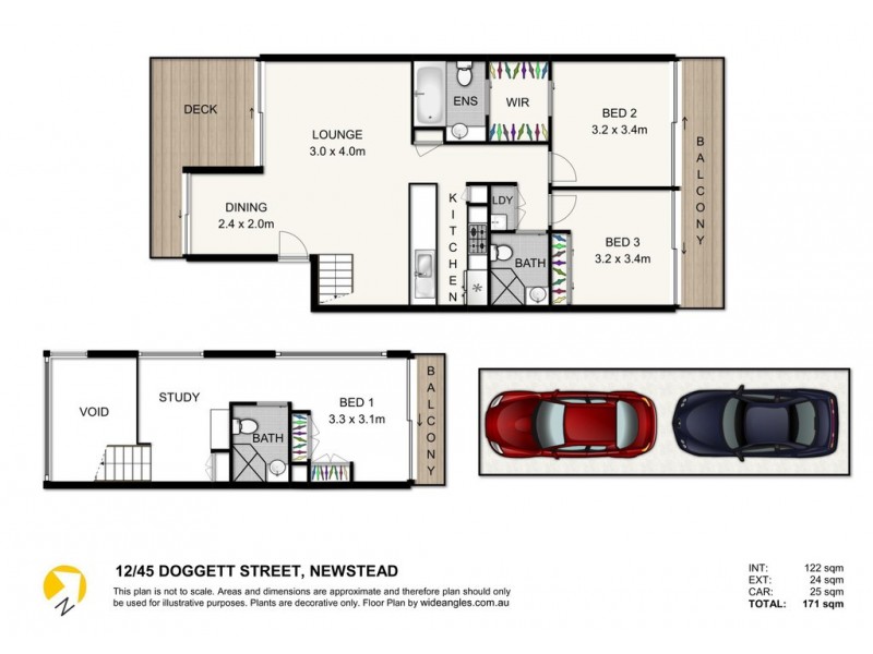 12/45 Doggett Street, Teneriffe QLD 4005 Floorplan
