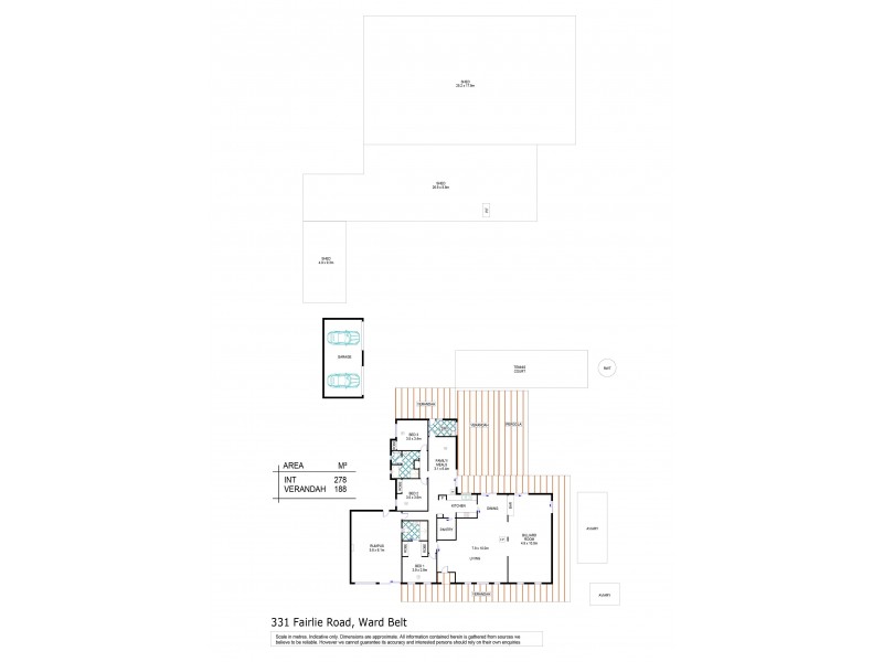 331 Fairlie Road, Ward Belt SA 5118 Floorplan