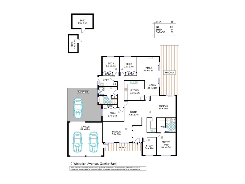 2 Wintulich Avenue, Gawler East SA 5118 Floorplan