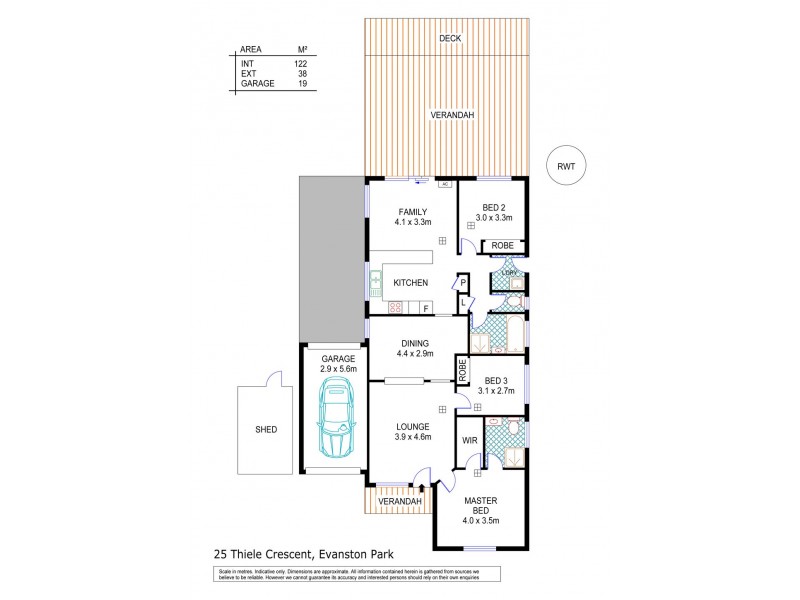 25 Thiele Crescent, Evanston Park SA 5116 Floorplan