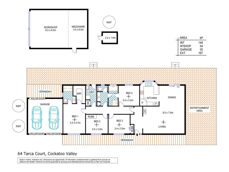 64 Tarca Court, Cockatoo Valley SA 5351 Floorplan