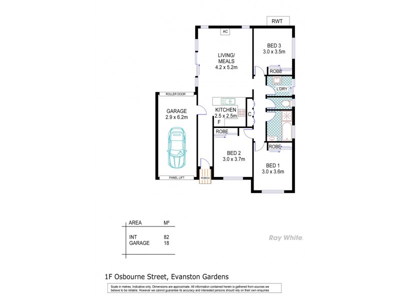 1F Osborne Street, Evanston Gardens SA 5116 Floorplan