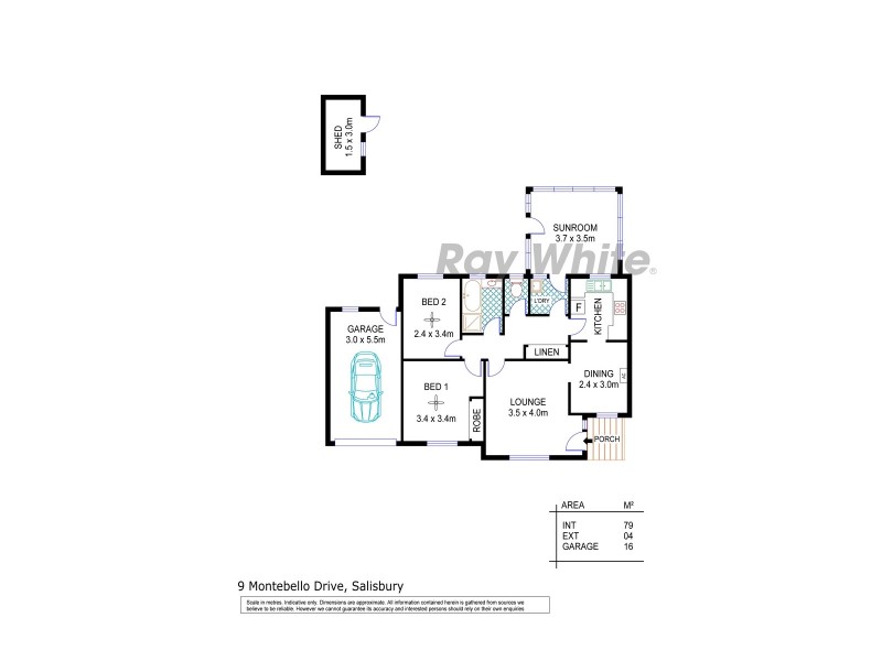 9 Montebello Drive, Salisbury SA 5108 Floorplan