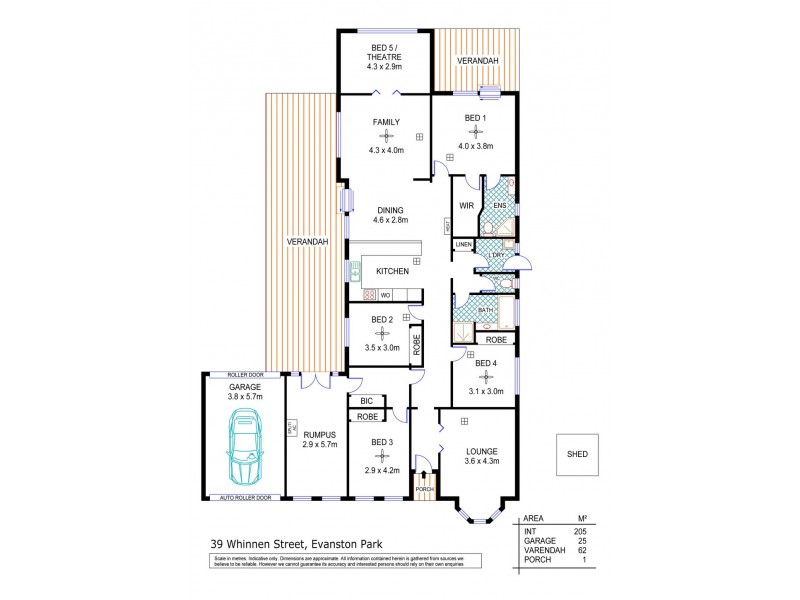 39 Whinnen Street, Evanston Park SA 5116 Floorplan