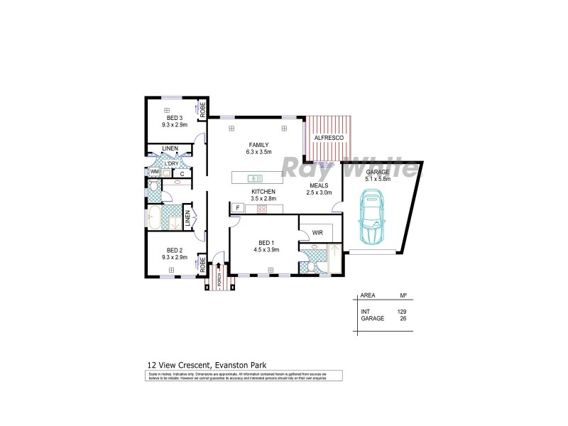 12 View Crescent, Evanston Park SA 5116 Floorplan