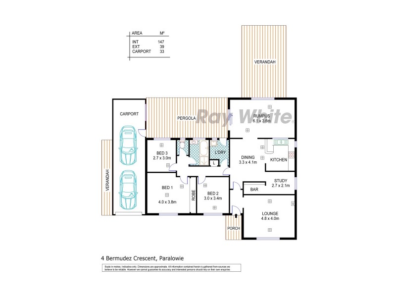 4 Bermudez Crescent, Paralowie SA 5108 Floorplan