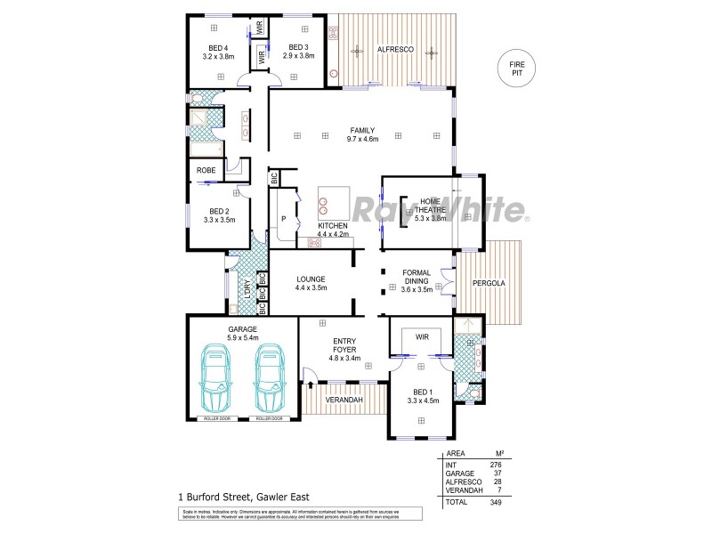 1 Burford Street, Gawler East SA 5118 Floorplan