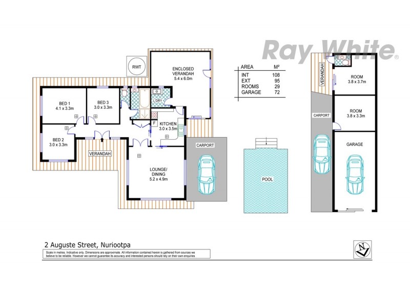 2 Auguste Street, Nuriootpa SA 5355 Floorplan