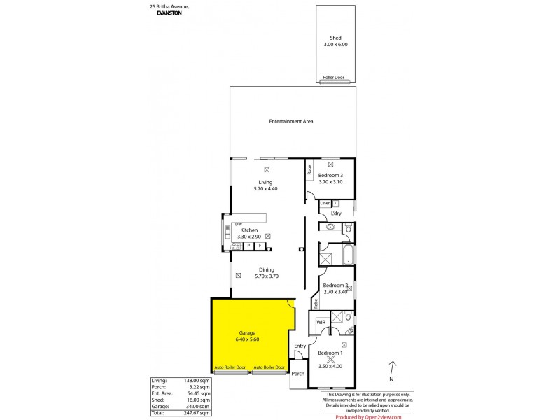 25 Britha Avenue, Evanston SA 5116 Floorplan