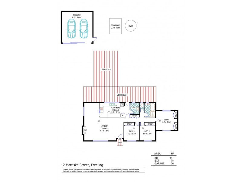 12 Mattiske Street, Freeling SA 5372 Floorplan