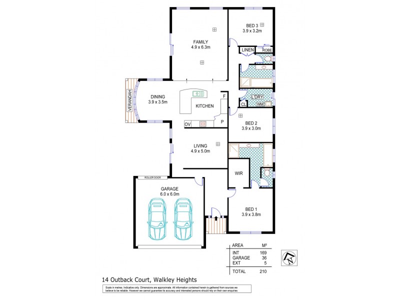 14 Outback Court, Walkley Heights SA 5098 Floorplan