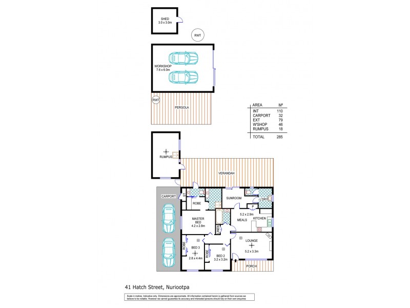 41 Hatch Street, Nuriootpa SA 5355 Floorplan