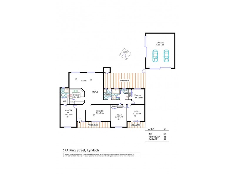14A King Street, Lyndoch SA 5351 Floorplan
