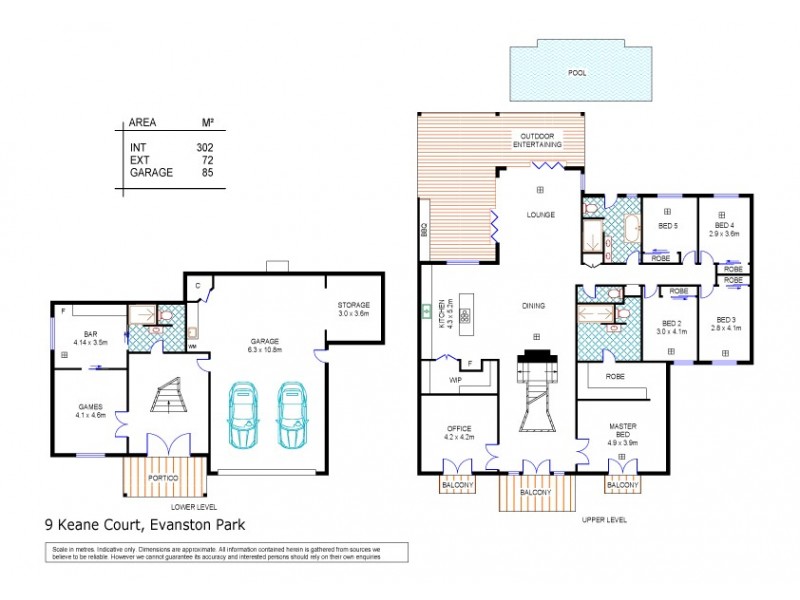 9 Keane Court, Evanston Park SA 5116 Floorplan