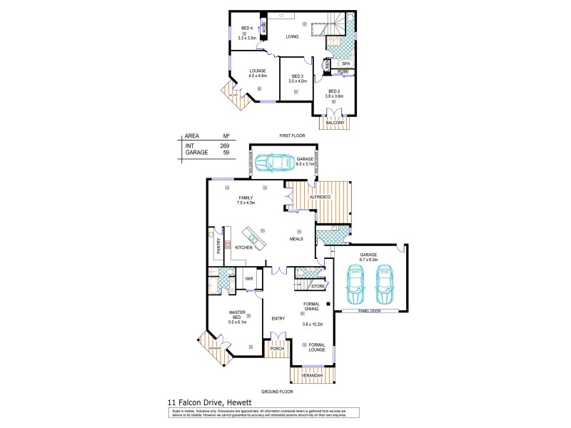 11 Falcon Drive, Hewett SA 5118 Floorplan